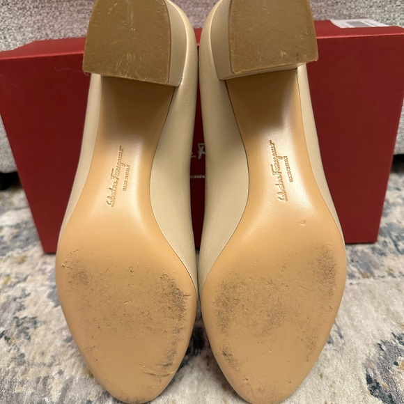 Salvatore Ferragamo Nara Metal Shoes Heel 5cm/2in, Size 8c, Worn once